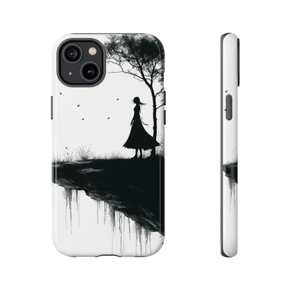 Cliffside Silhouette iPhone 14 Plus Case - Tough