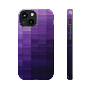 Purple Square Fusion - Protective Phone Case