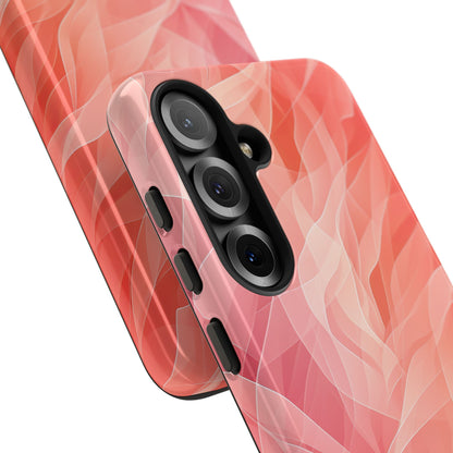 Peach Wave Drift Samsung S25 Case - Tough