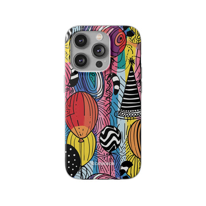 Vibrant Party Whimsy | Flexible Phone Case for iPhone