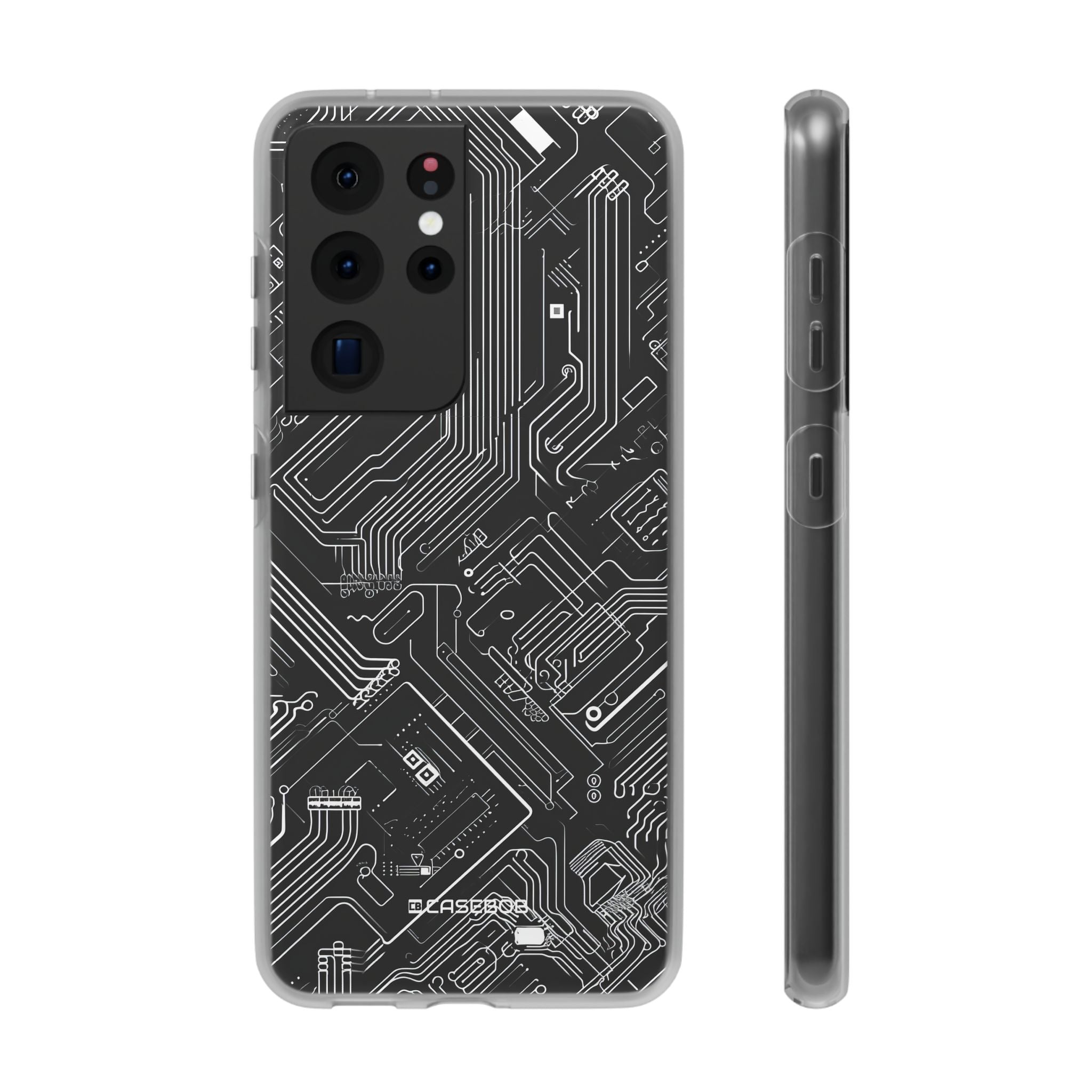 Cyber Circuitry Art | Flexible Phone Case for Samsung Galaxy