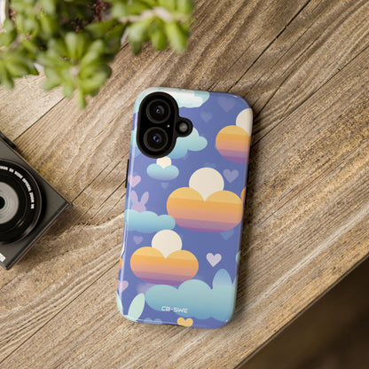 Bunnies Dance Among Clouds - iPhone Case