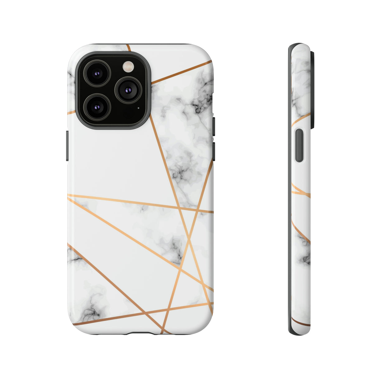 Marble Geometric - Protective Phone Case