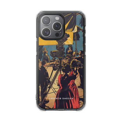 Golden Era Cinematic Spotlight iPhone 15 - Clear Impact Phone Case