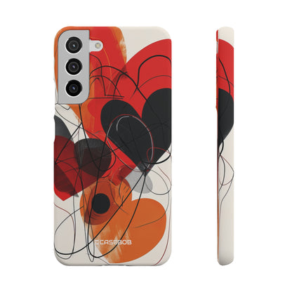 Fiery Hearts | Slim Phone Case for Samsung