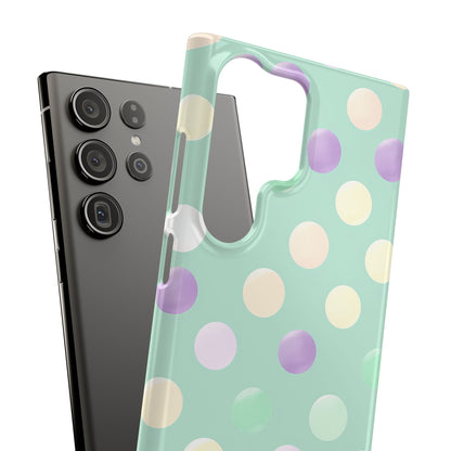 Pastel Polka Dots - Slim Samsung S23 Phone Case