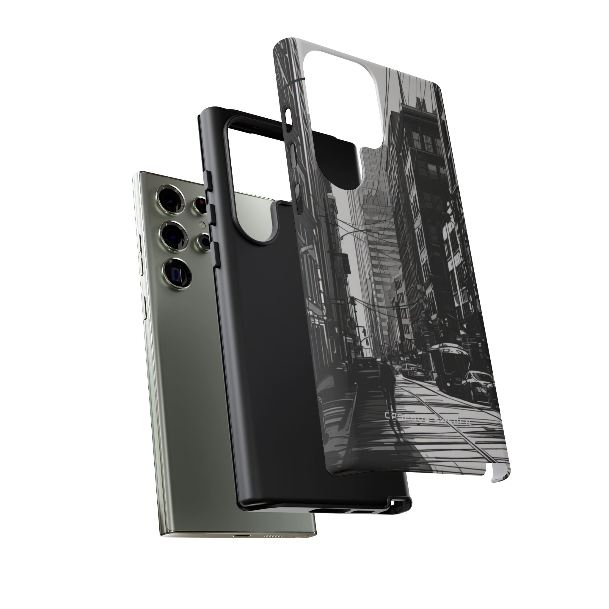 Urban Cityscape Line Perspective Samsung S23 - Tough Phone Case