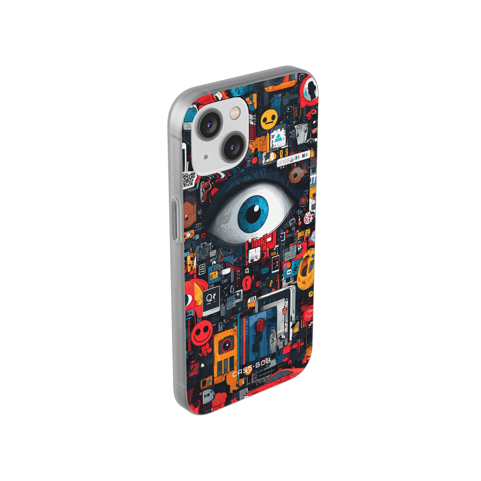 Digital Eye Blue iPhone 14 Case - Soft