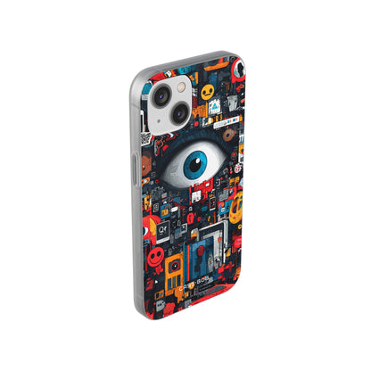 Digital Eye Blue iPhone 14 Case - Soft