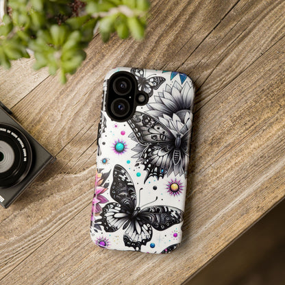 Butterfly Bloom iPhone 16 Plus Case - Tough
