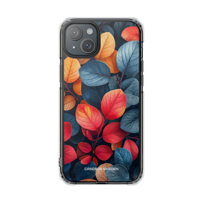 Vibrant Nature Leaves - Clear Impact iPhone 15 Phone Case