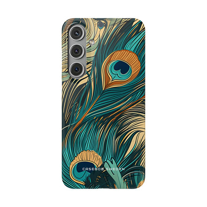 Art Nouveau Peacock Elegance Samsung S24 - Slim Phone Case