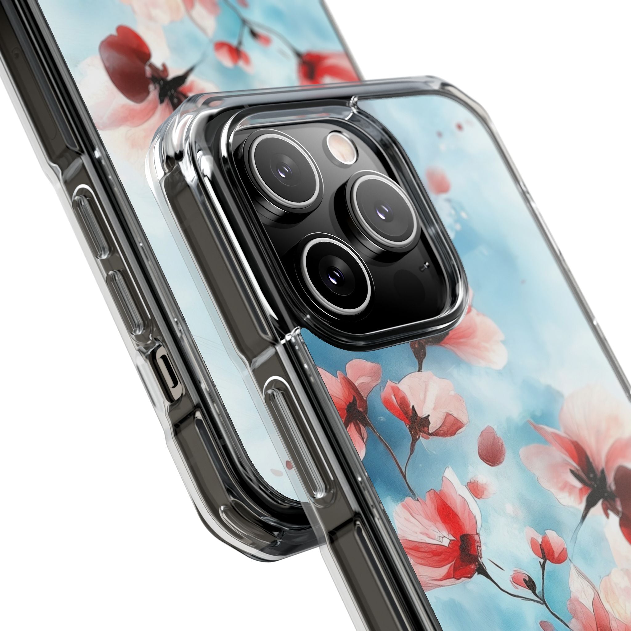 Pink Blossom Drift iPhone 14 Pro Case - Impact