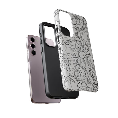 Intricate Rose Sketches - Samsung Case