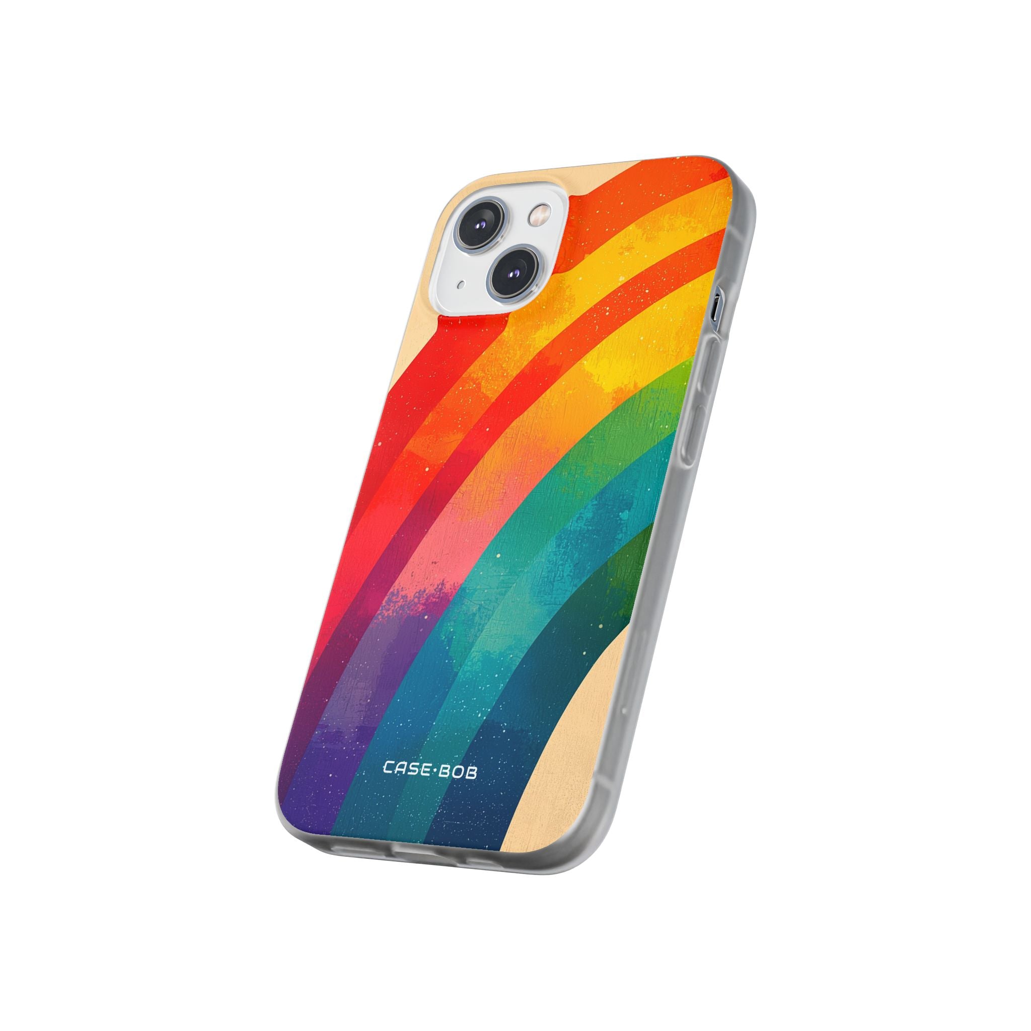 Textured Rainbow Arc iPhone 14 Case - Soft