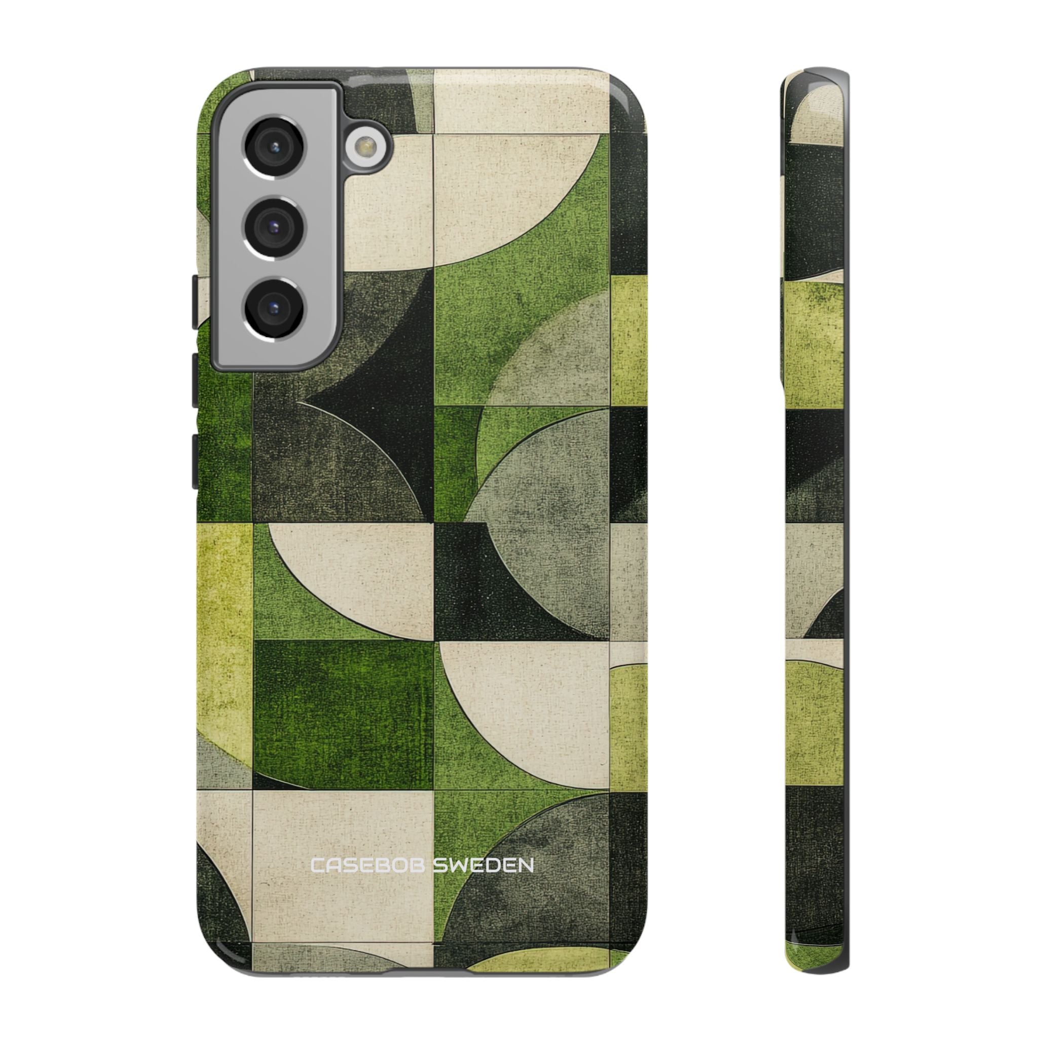 Green Geometric Harmony - Tough Samsung S22 Phone Case