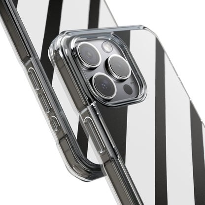 Diagonal Bands Noir iPhone 15 Pro Max Case - Impact