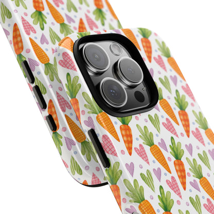 Carrots Embrace Hearts - iPhone Case