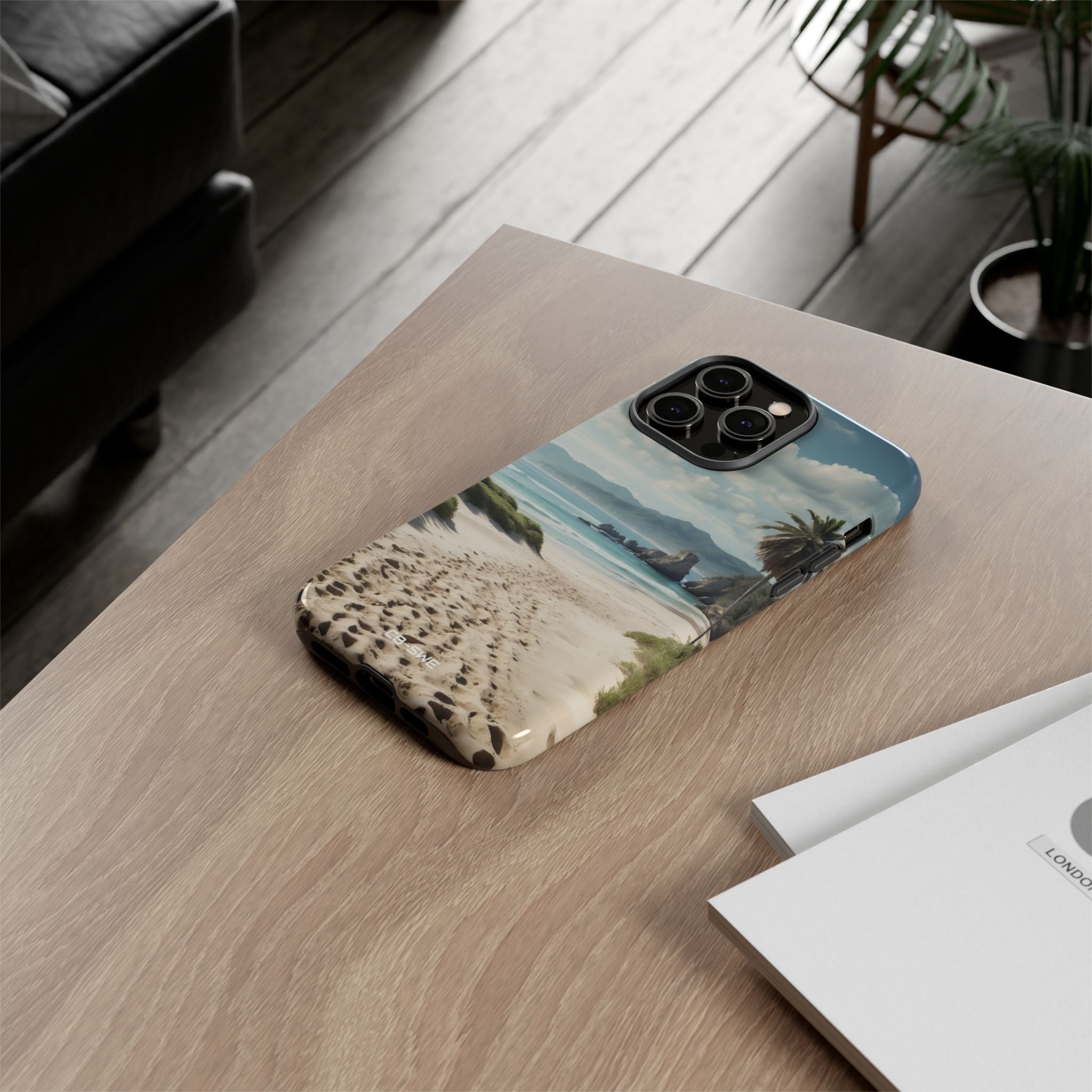 Footprints Trace Sand - iPhone Case