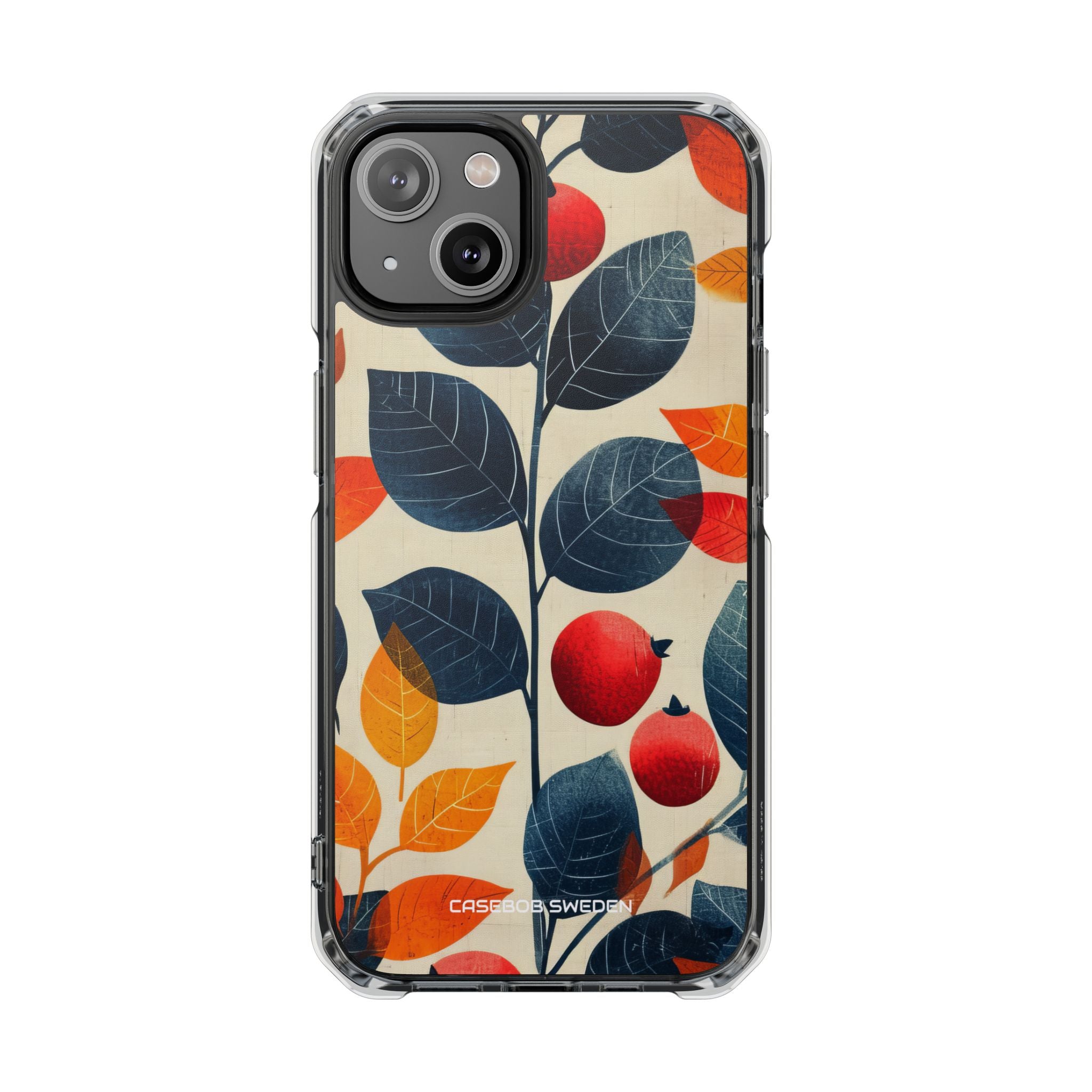 Autumn Nature Pattern - Clear Impact iPhone 14 Phone Case