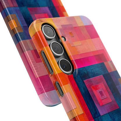 Vibrant Geometry - Slim Samsung S24 Phone Case