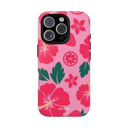 Tropical Hibiscus Harmony - iPhone Case