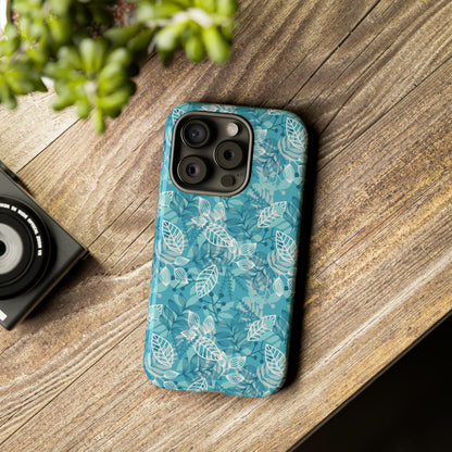 Spring Blue Leaf - Protective Phone Case