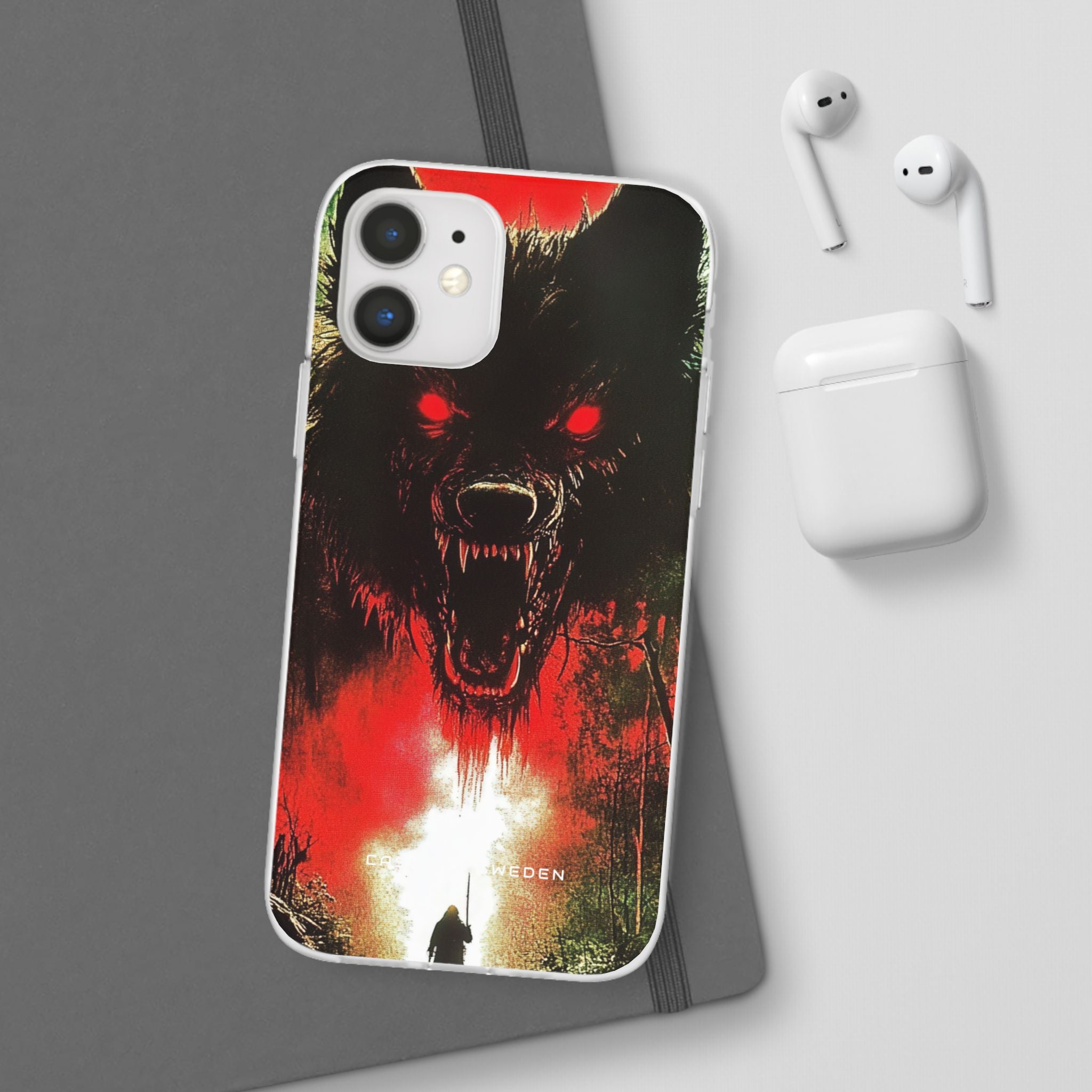 Bloodmoon Wolf's Lament iPhone 12 - Flexi Phone Case