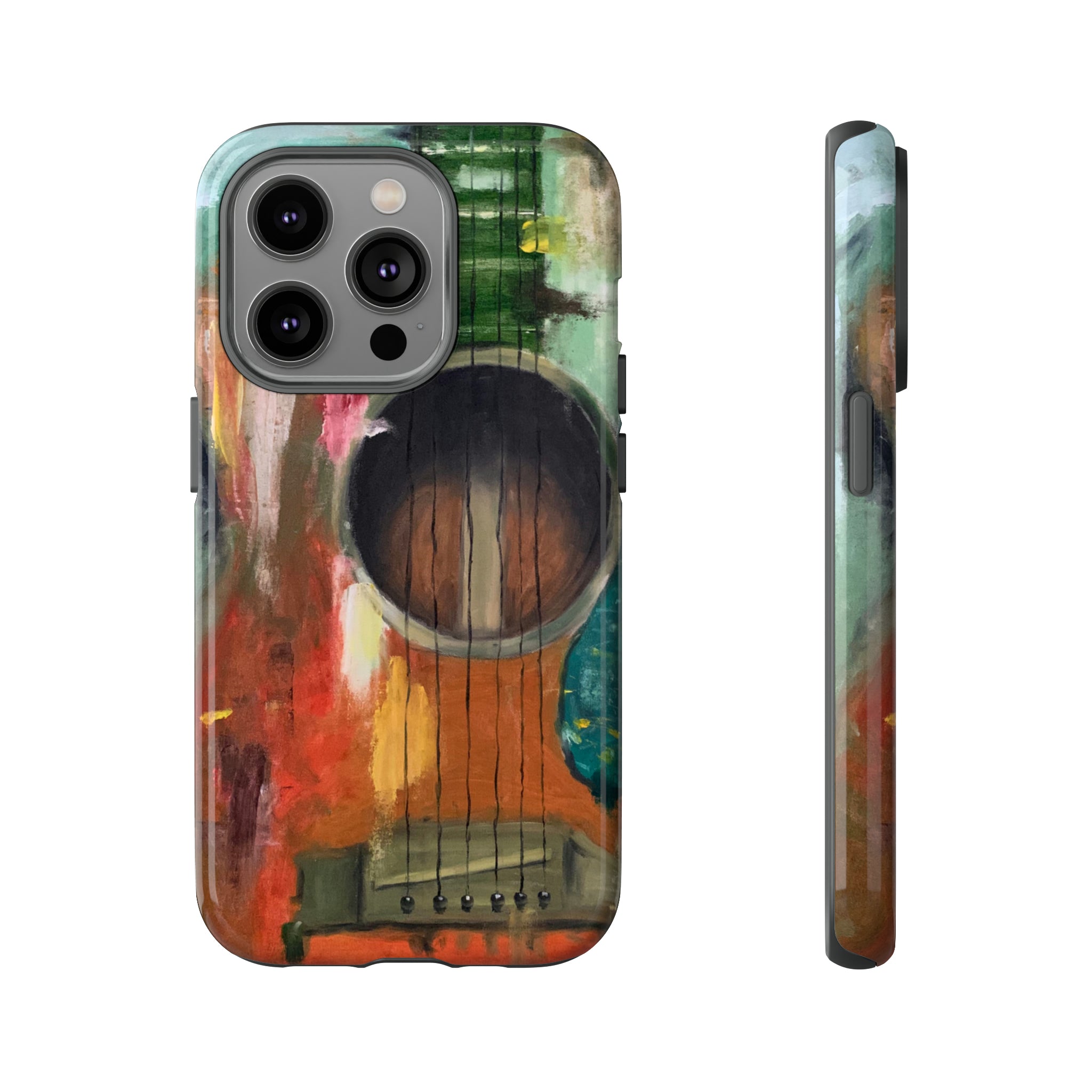 Oil painting - Guitar - Protective Phone Case