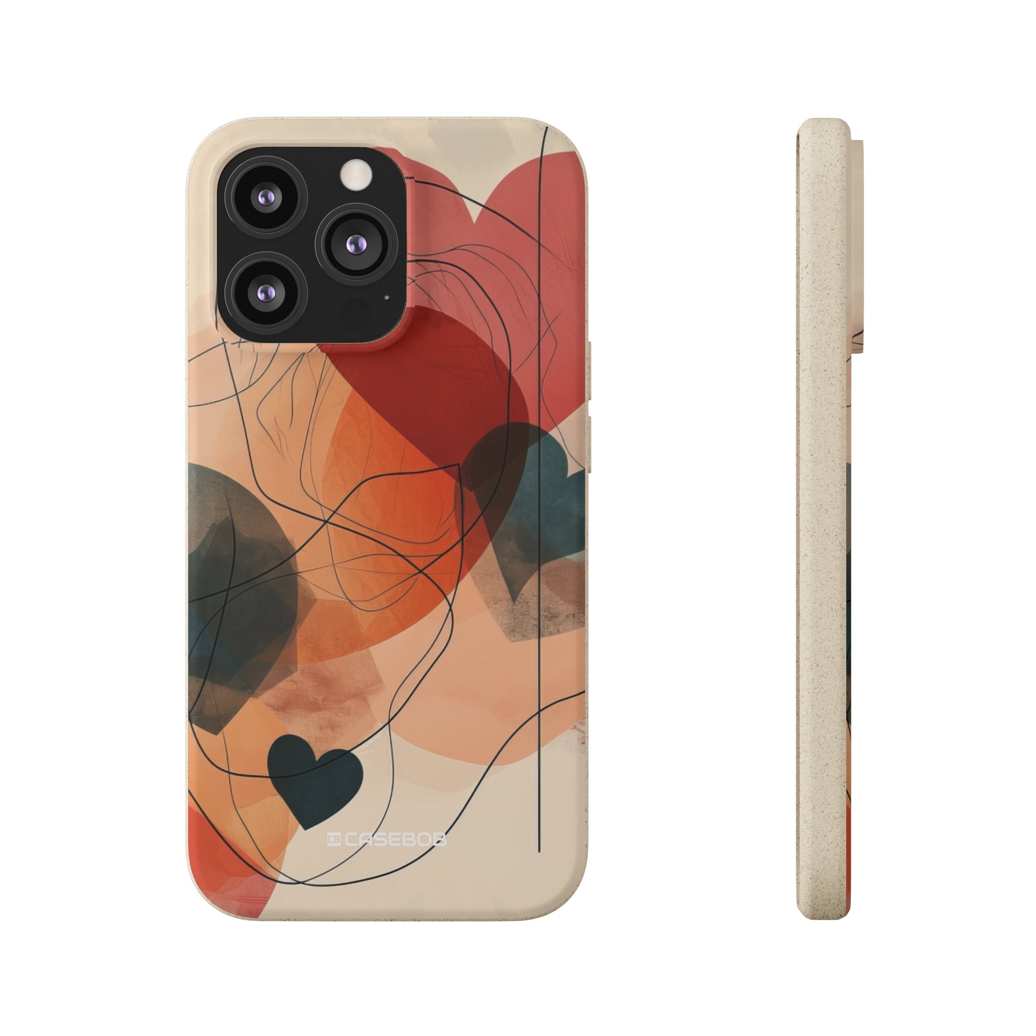 Abstract Heart Harmony | Biodegradable Phone Case