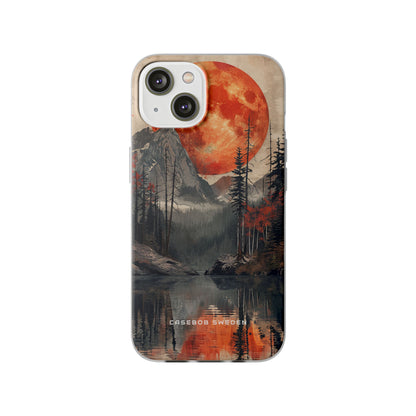 Celestial Glow Over Reflective Landscape iPhone 14 - Flexi Phone Case