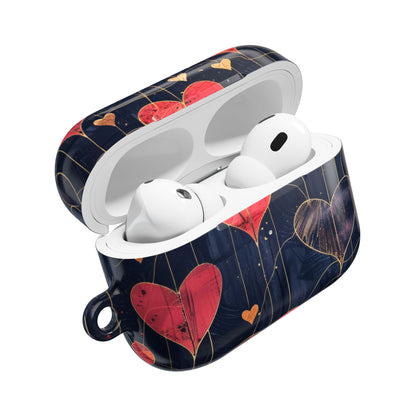 Rauhallinen sydänruudukko - AirPods Case