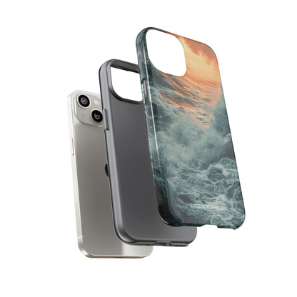 Fiery Wave Power - Tough iPhone 14 Phone Case