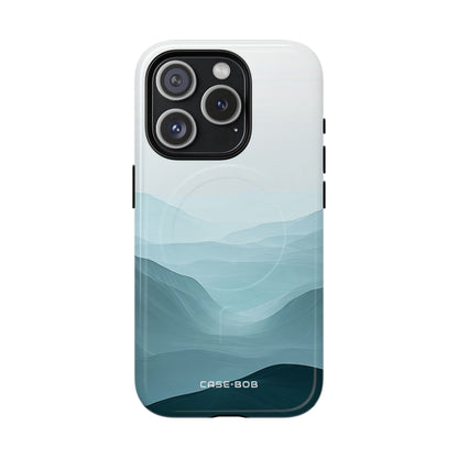 Teal Mist Mountains iPhone 15 Pro Case - Tough+