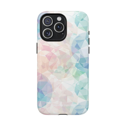 Pastel Geometry Background - Tough + MagSafe® iPhone 15 Phone Case