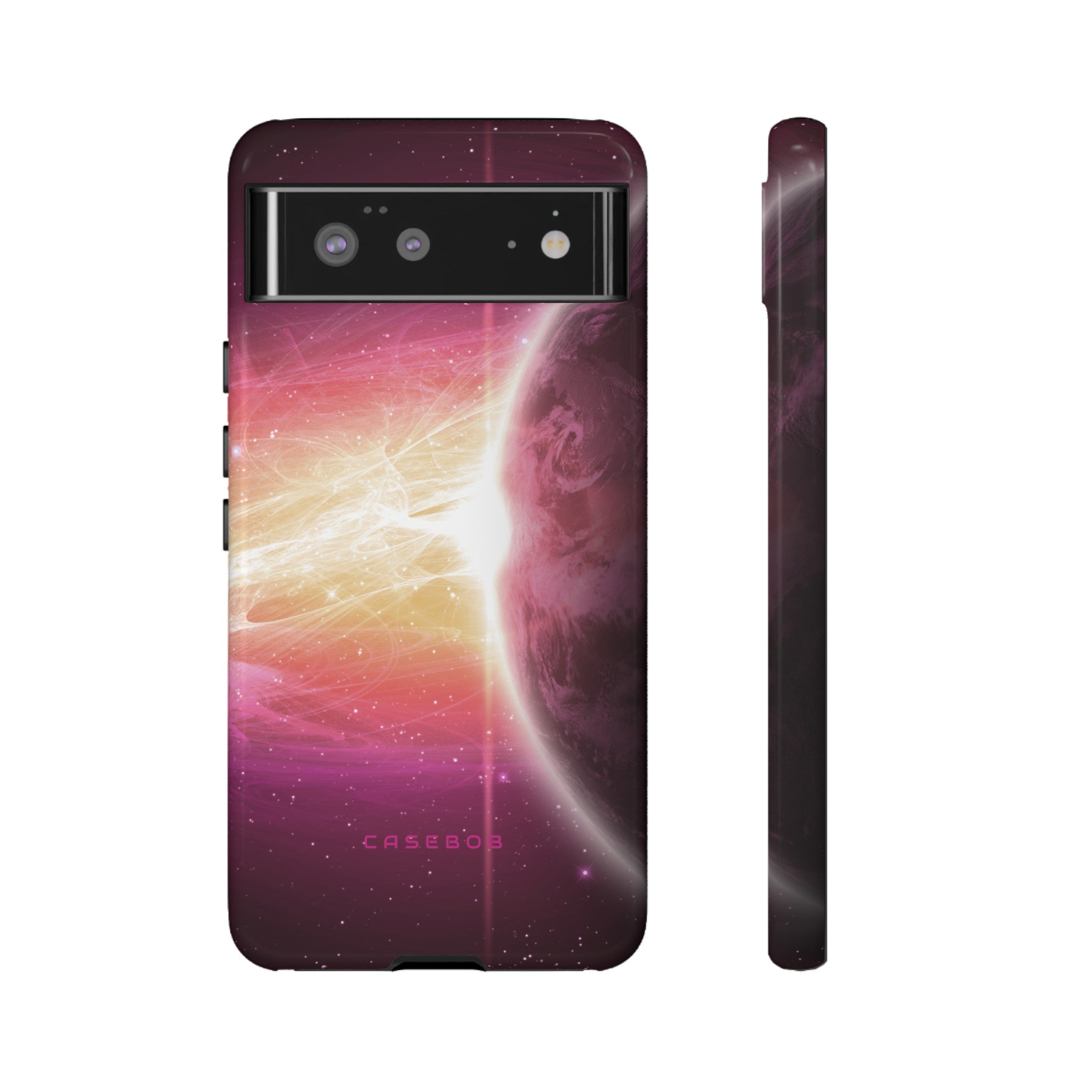 Purple Planets in Space - Protective Phone Case