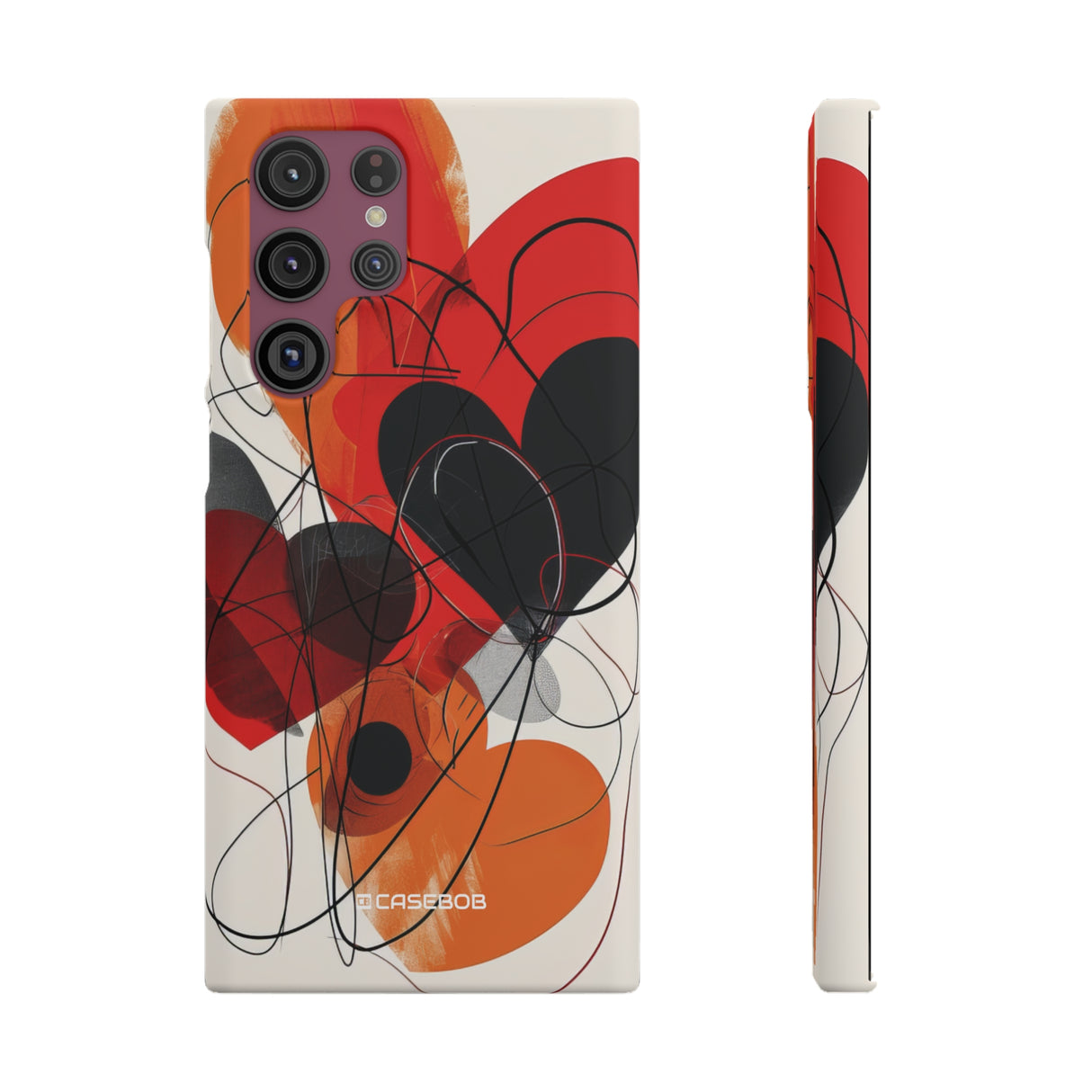 Fiery Hearts | Slim Phone Case for Samsung