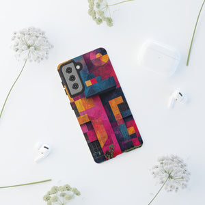 Electric Geometric Vibes - Protective Phone Case