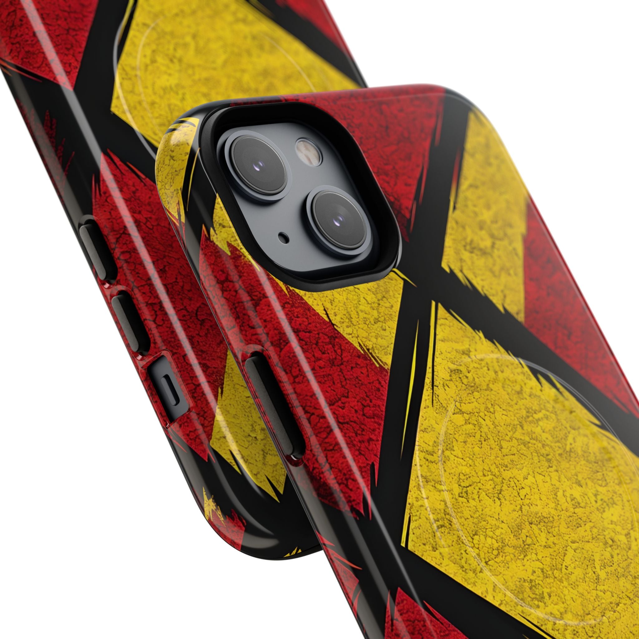Cracked Diamond Grid iPhone 14 - Tough+