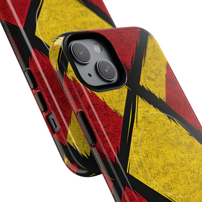 Cracked Diamond Grid iPhone 14 - Tough+