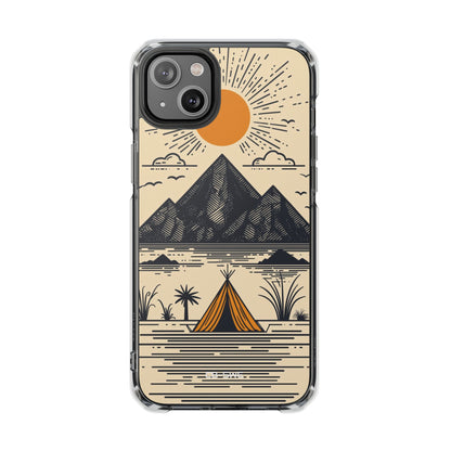Golden Tent Awaits iPhone Case - Impact