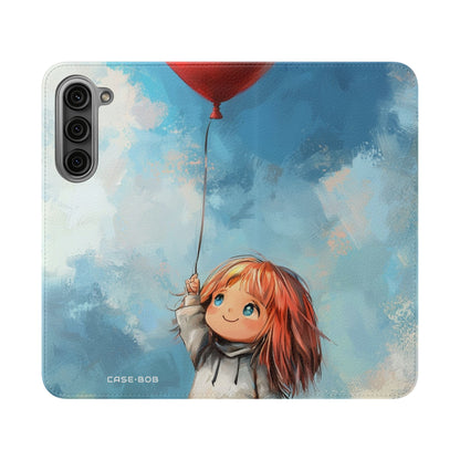 Heart Balloon Glow - Samsung S23+ Case - Wallet