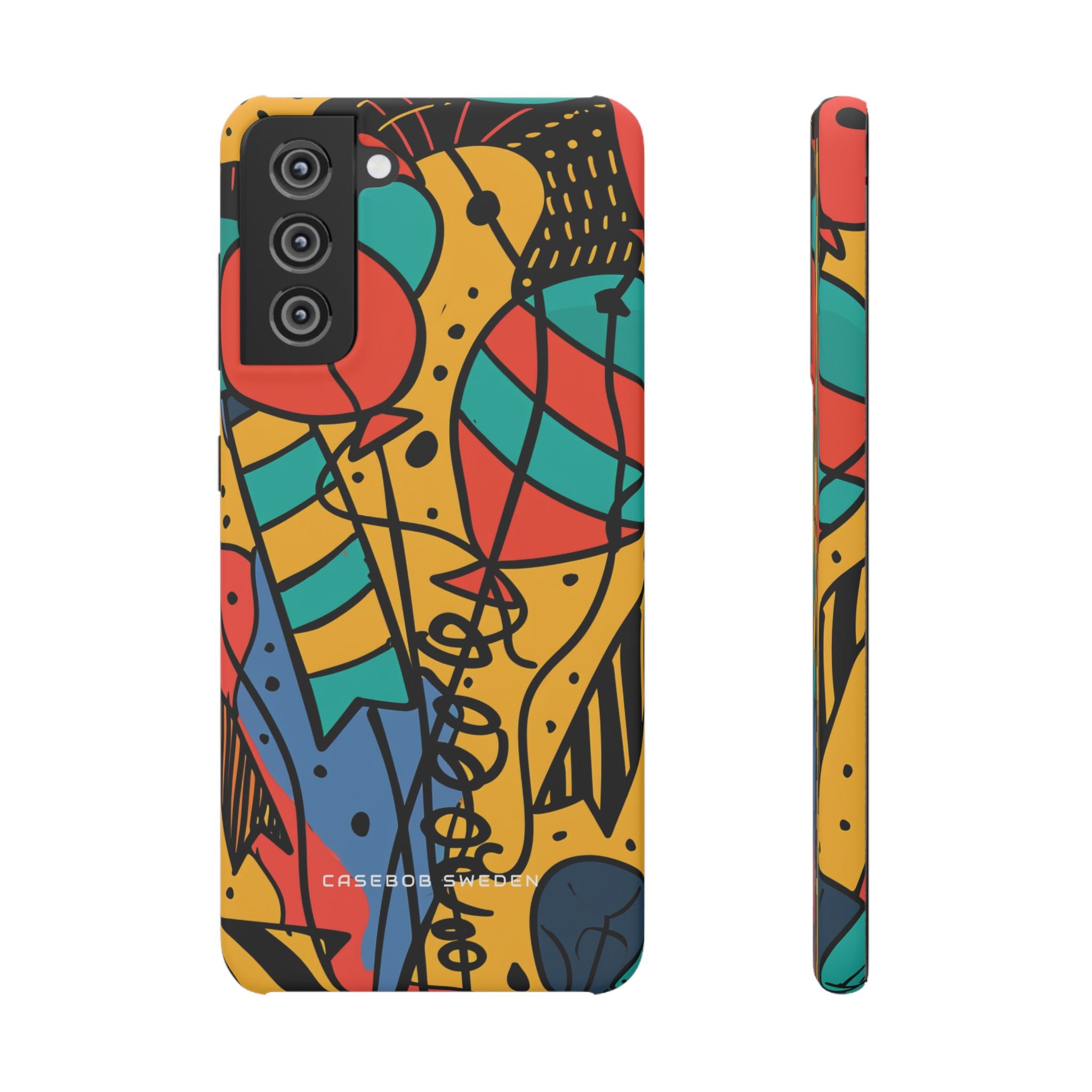 Playful Lines in Motion Samsung S21 - Slim Phone Case