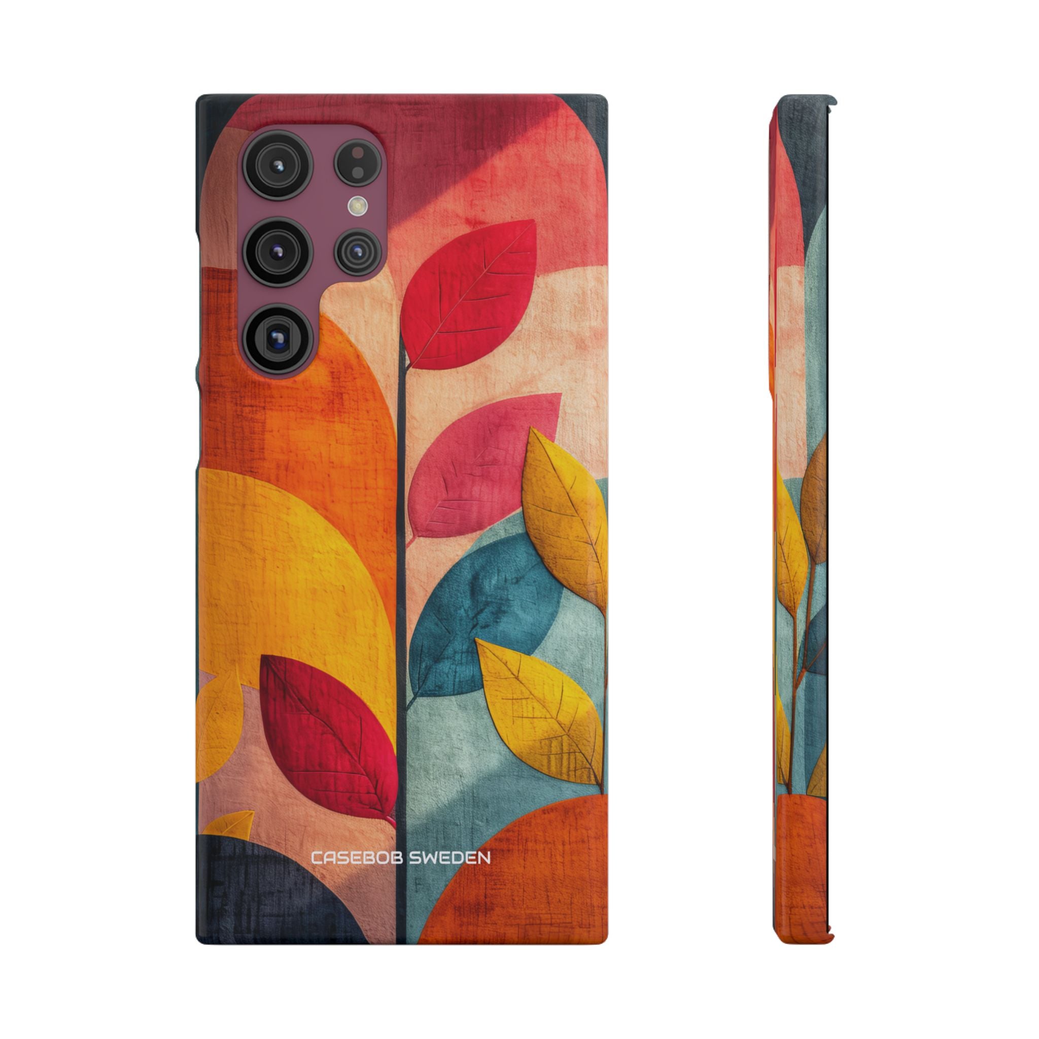 Abstract Orange Blue Design - Slim Samsung S22 Phone Case