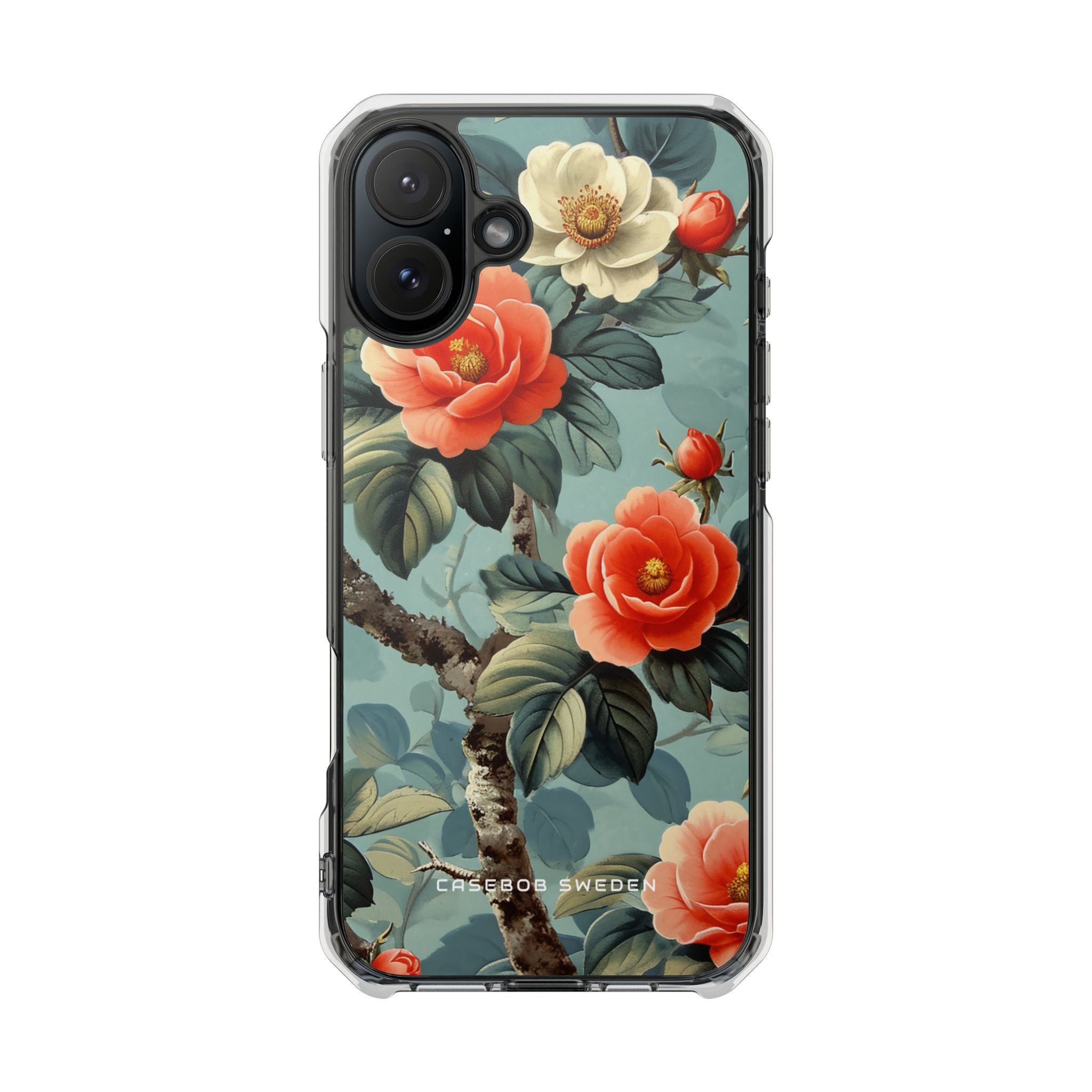 Vintage Floral Romance iPhone 16 - Clear Impact Phone Case