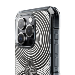 Hypnotic Geometry - Phone Case for iPhone (Clear Impact - Magnetic)