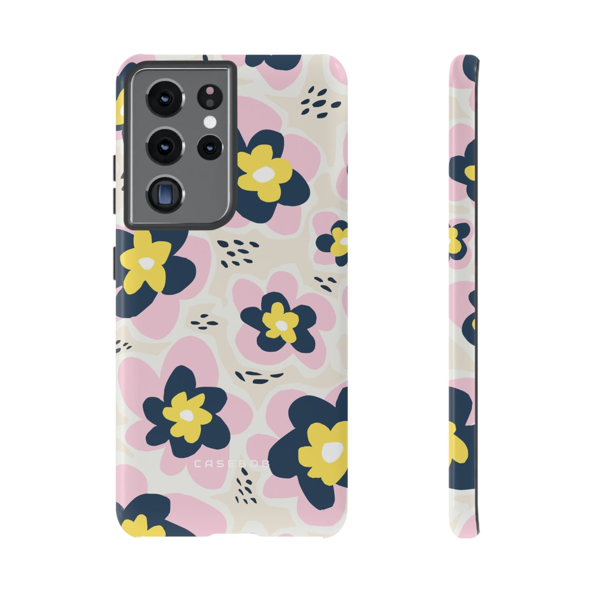 Pink Happy Flower - Protective Phone Case