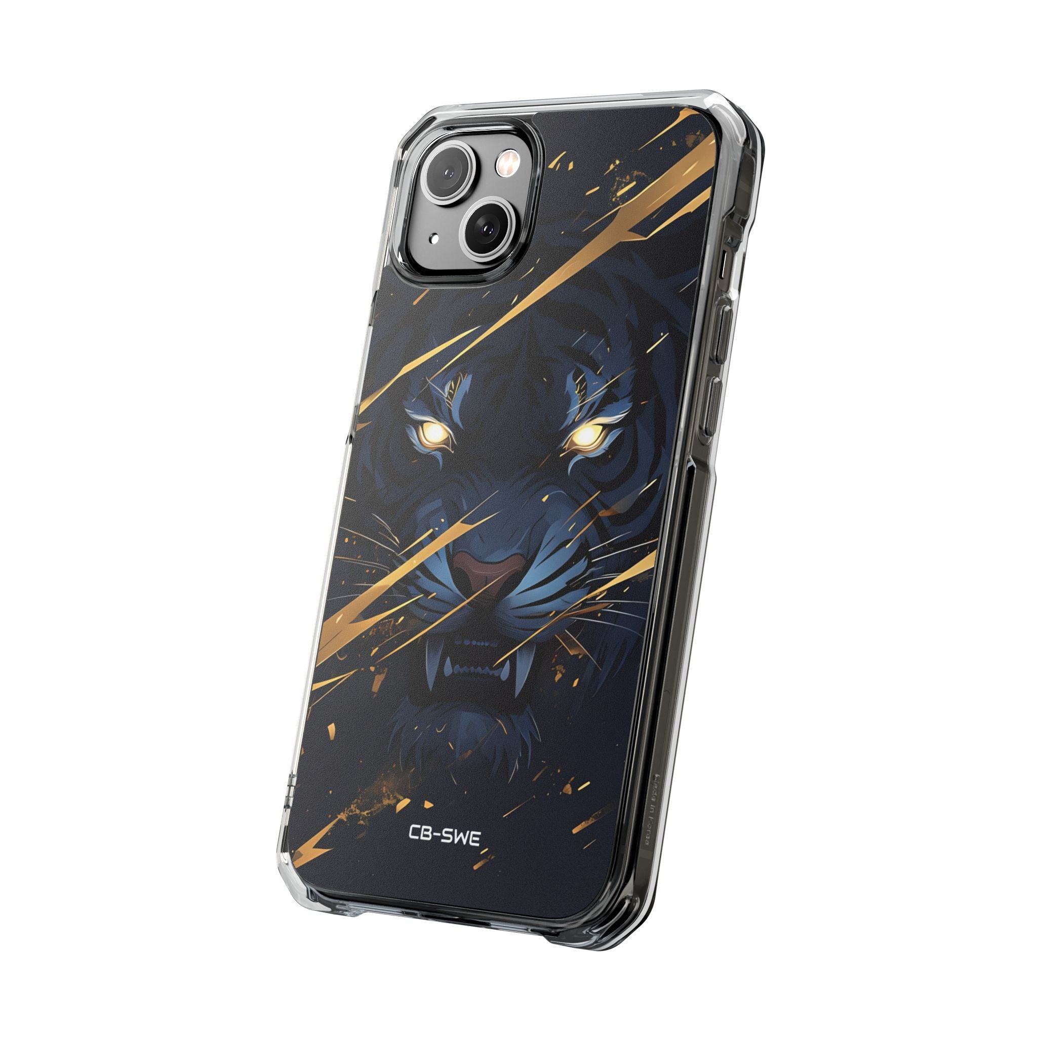 Tiger's Glowing Gaze iPhone Case - Impact