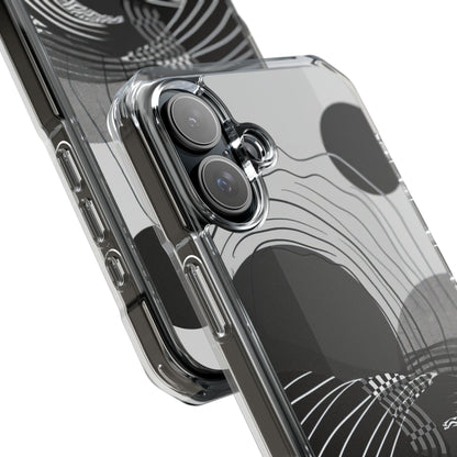 Monochrome Motion Flow iPhone 16 - Impact Clear+