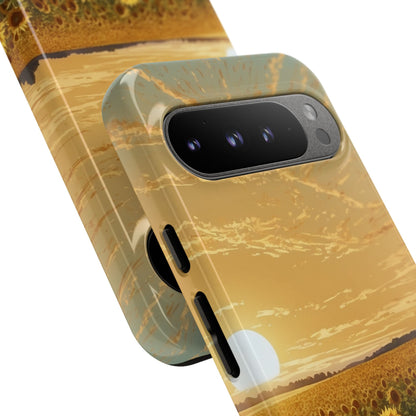 Sunflowers Embrace Sunset - Google Pixel Case